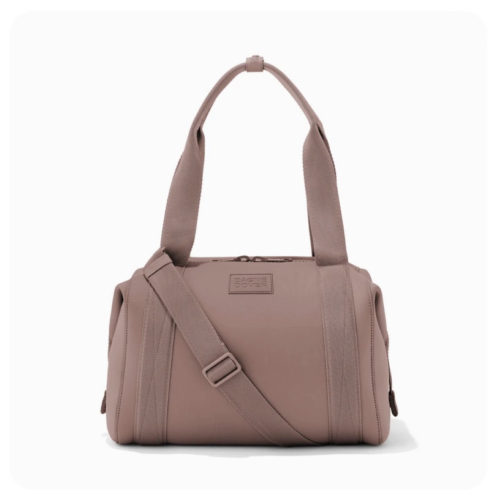 DAGNE DOVER Landon Neoprene Mauve Carryall Bag Medium